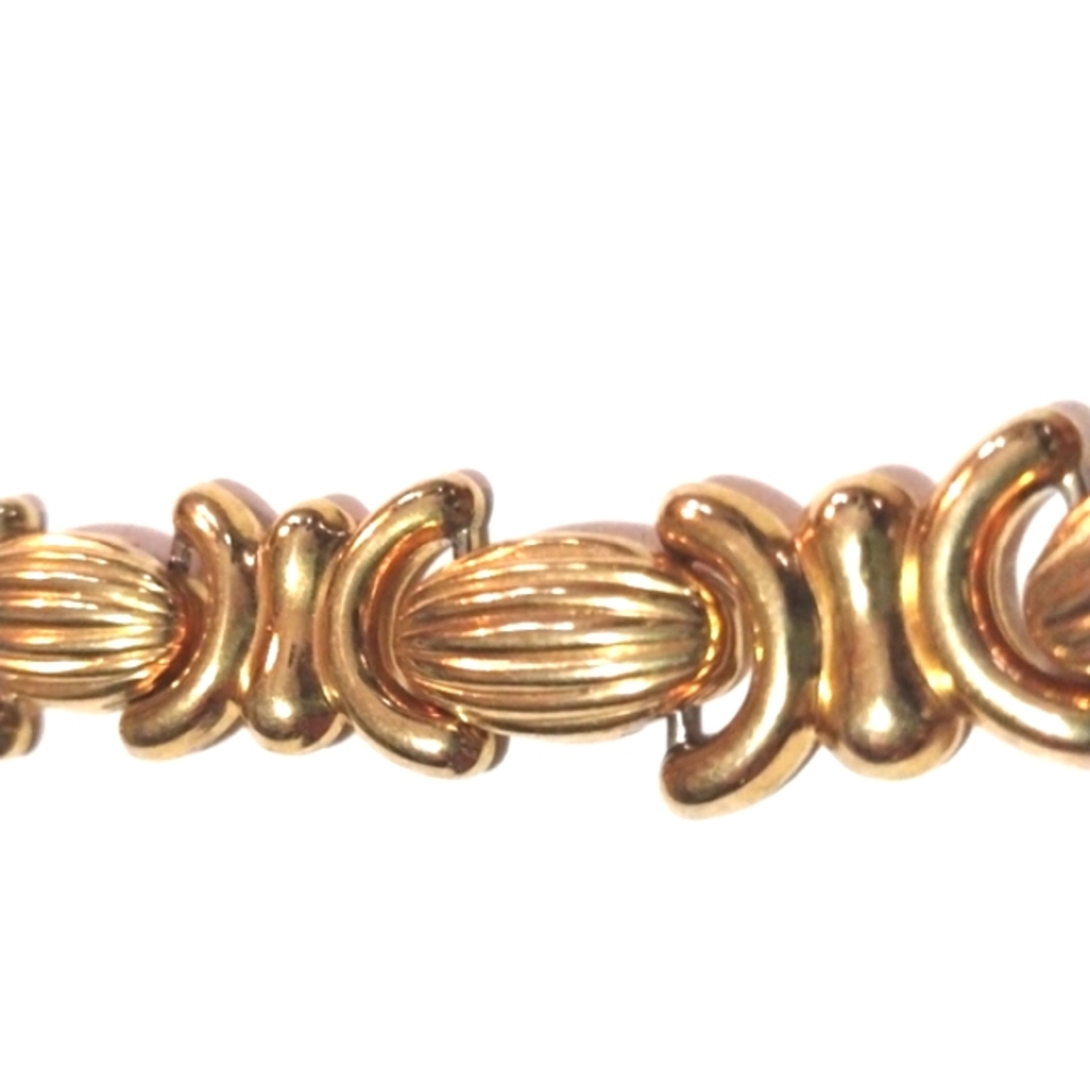 VINTAGE AVON BY NINA RICCI GOLD LINKED CHOKER NECKLACE - Picture 3 of 8